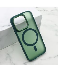 Maska Silky Magsafe za iPhone 15 Pro, zelena - F116366