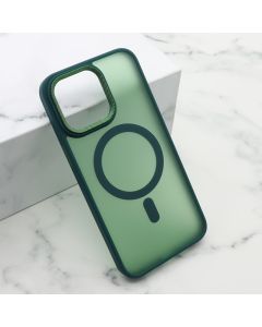 Maska Silky Magsafe za iPhone 15 Pro Max, zelena