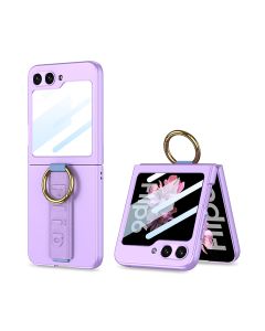Maska za Samsung Galaxy Z Flip 6 5G/Z Flip 7 FE 5G ljubičasta (GKK case) STRAP RING CASE