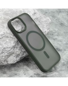 Maska Rugged MagSafe za iPhone 15, tamno zelena - F116749