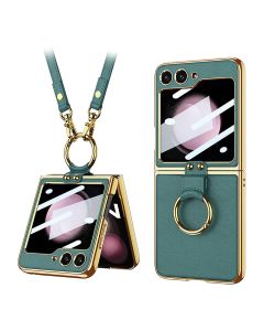 Maska za Samsung Galaxy Z Flip 6 5G/Z Flip 7 FE 5G GOLD EDGE zelena (GKK case)