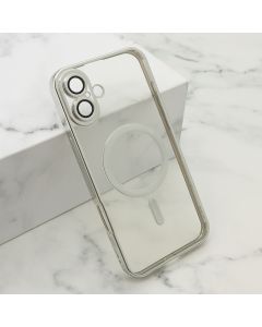Maska Camera protect Magsafe za iPhone 16 Plus, srebrna - F117020