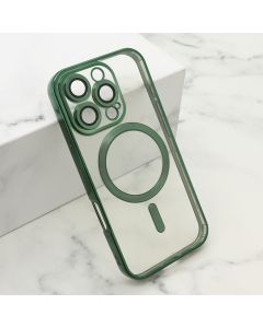 Maska za iPhone 16 Pro (63) CAMERA PROTECT MagSafe zelena