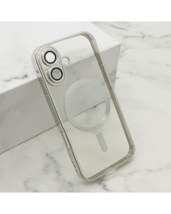 Maska za iPhone 16 (61) CAMERA PROTECT MagSafe srebrna