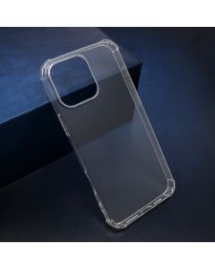 Silikonska maska Crashproof za iPhone 16 Pro, providna - F117146