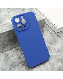 Silikonska maska Pro camera za iPhone 16 Pro Max, tamno plava - F117156