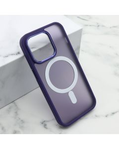 Maska Silky Magsafe II za iPhone 15 Pro, ljubičasta - F117340