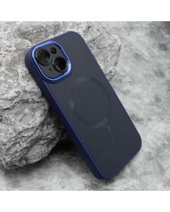 Maska Carbon MagSafe za iPhone 15, plava - F117344