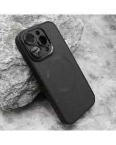 Maska CARBON MagSafe za iPhone 15 Pro, crna - F117346