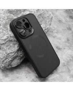 Maska za iPhone 15 Pro (61) CARBON MagSafe crna (small camera)