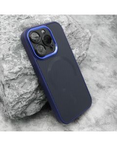 Maska Carbon MagSafe za iPhone 15 Pro, plava - F117348