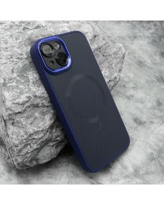 Maska CARBON MagSafe za iPhone 14, plava - F117356