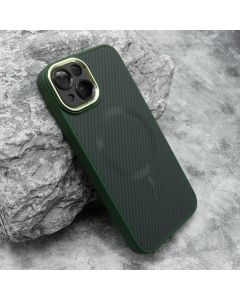 Maska Carbon MagSafe za iPhone 14, zelena - F117357