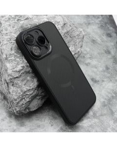 Maska CARBON MagSafe za iPhone 15 Pro Max, crna - F117358
