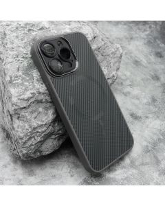 Maska CARBON MagSafe za iPhone 15 Pro Max, siva - F117359