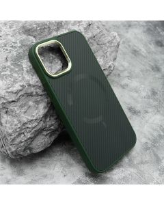 Maska Carbon MagSafe za iPhone 12/12 Pro, zelena - F117365