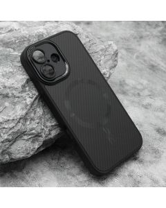 Maska za iphone 16 (61) CARBON MagSafe crna (small camera)