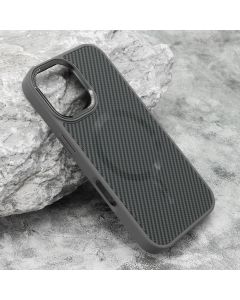 Maska Carbon Magsafe za iPhone 16, siva - F117367