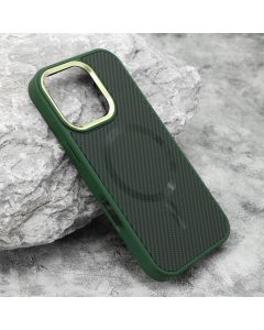 Maska Carbon Magsafe za iPhone 16 Pro, zelena - F117373