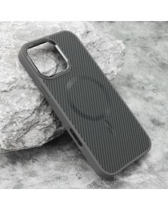 Maska Carbon Magsafe za iPhone 16 Pro Max, siva - F117375