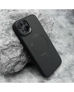 Maska CARBON MagSafe za iPhone 13, crna - F117379