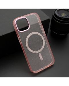 Maska Sparkling Magsafe za iPhone 15, roze - F117443