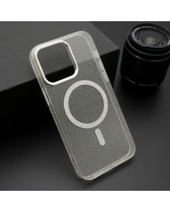 Maska SPARKLING MagSafe za iPhone 15 Pro Max, providna - F117448