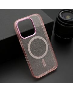 Maska Sparkling Magsafe za iPhone 16, roze - F117455