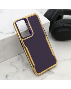 Maska za Samsung Galaxy A15 4G/5G ljubičasta GOLD LUXE