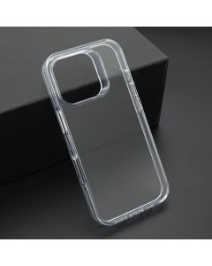 Maska za iPhone 16 Pro (63) COLOR FRAME srebrna (providna)