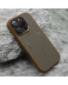 Maska za iPhone 16 Pro (63) CARBON MagSafe zlatna (small camera)