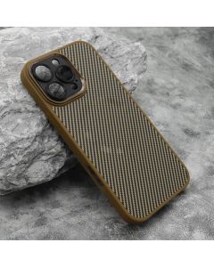 Maska za iPhone 16 Pro Max (69) CARBON MagSafe zlatna (small camera)