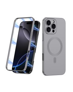 Maska 360 COLOR MagSafe za iPhone 16 Pro Max, siva - F118206