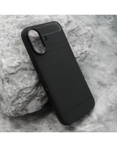 Maska silikon BRUSHED za iPhone 16, crna - F118692
