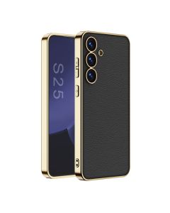 Maska S GOLD LINE za Samsung S931B Galaxy S25 5G, crna - F118925