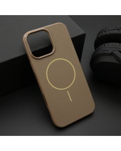 Maska za iPhone 16 Pro Max (69) JELLY MagSafe tamno zlatna