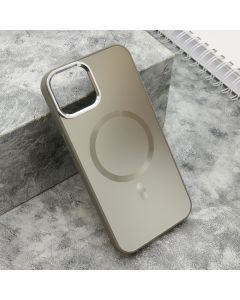Maska COLOR METAL MagSafe za iPhone 13, srebrna - F119339