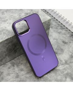 Maska COLOR METAL MagSafe za iPhone 13, ljubičasta - F119341