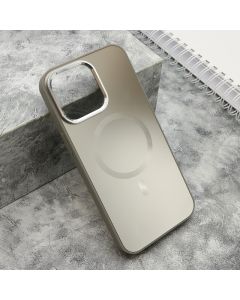 Maska COLOR METAL MagSafe za iPhone 15 Pro Max, srebrna - F119349