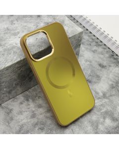 Maska COLOR METAL MagSafe za iPhone 15 Pro Max, zlatna - F119350
