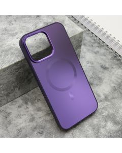 Maska COLOR METAL MagSafe za iPhone 15 Pro Max, ljubičasta - F119351
