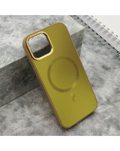 Maska COLOR METAL MagSafe za iPhone 15, zlatna - F119354