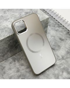 Maska COLOR METAL MagSafe za iPhone 11, srebrna - F119357