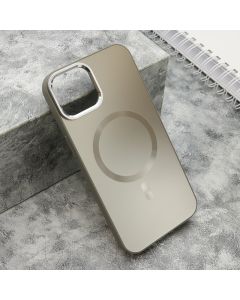 Maska COLOR METAL MagSafe za iPhone 14, srebrna - F119361