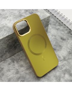 Maska COLOR METAL MagSafe za iPhone 14, zlatna - F119362