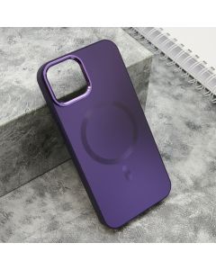Maska COLOR METAL MagSafe za iPhone 14, ljubičasta - F119363