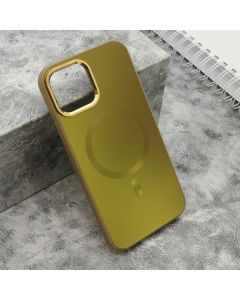 Maska COLOR METAL MagSafe za iPhone 12/12 Pro, zlatna - F119366