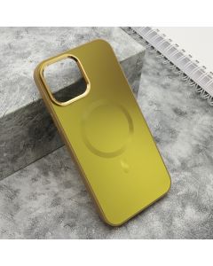Maska COLOR METAL MagSafe za iPhone 13 Pro Max, zlatna - F119370