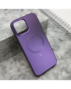 Maska COLOR METAL MagSafe za iPhone 13 Pro Max, ljubičasta - F119371