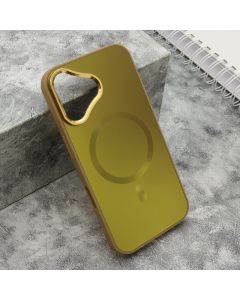 Maska COLOR METAL MagSafe za iPhone 16, zlatna - F119375